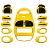 Glossy Yellow Dashboard Trim Set