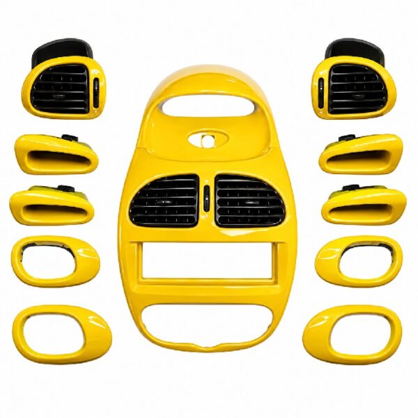 Glossy Yellow Dashboard Trim Set