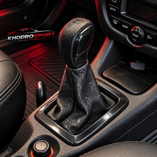 Sporty Red Lit Gearshift Interior
